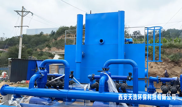 甘肃长庆黄河水处理项目净水设备安装调? width=